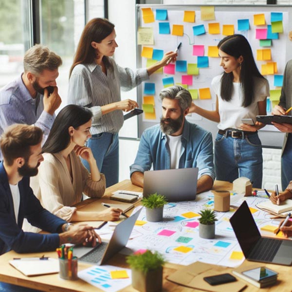 تعامل اشتراکی با میز کار گروهی 